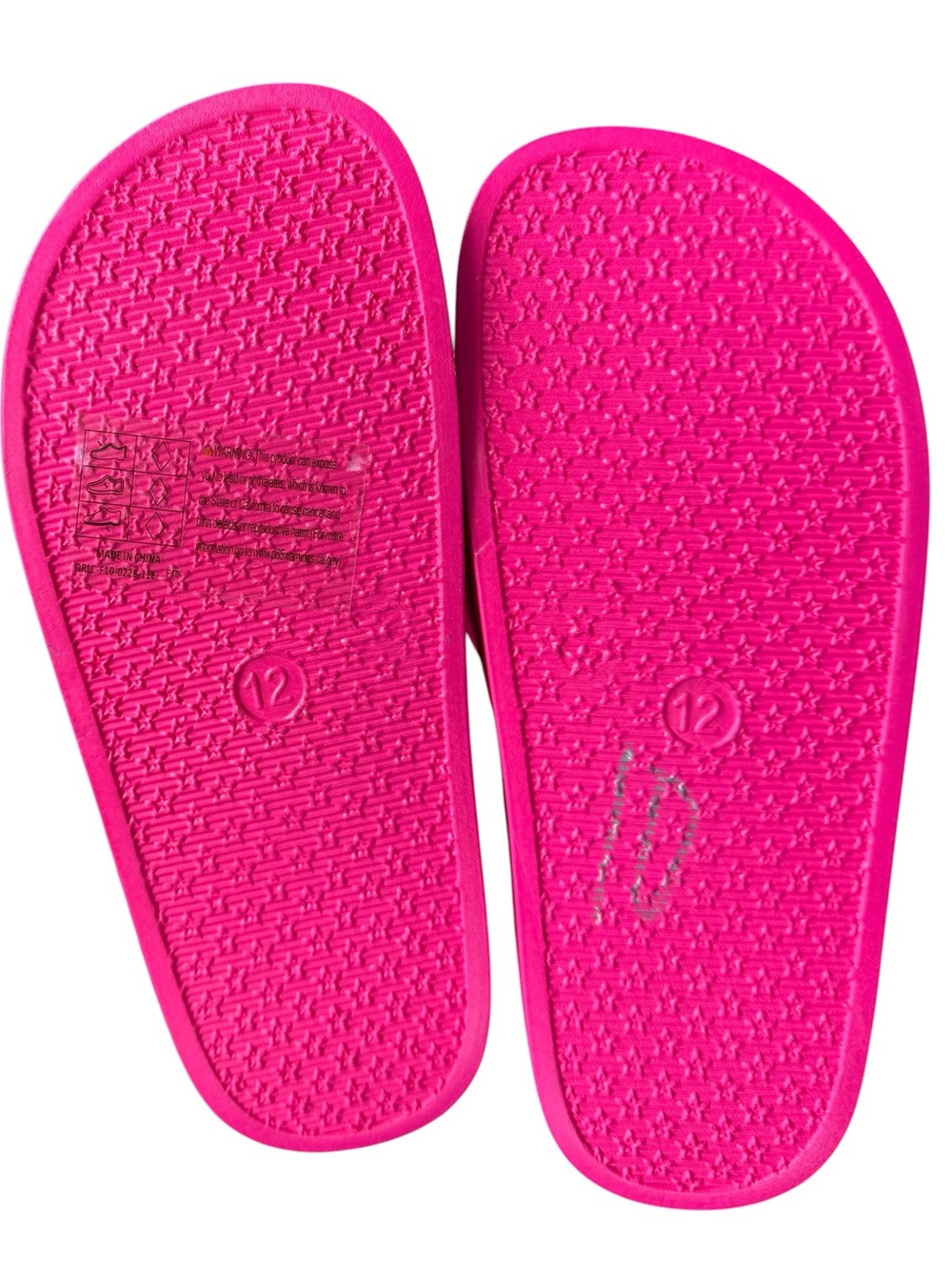 True Religion Bright Pink Girls' Slide Sandals size 11 - Picture 7 of 7